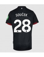 West Ham United Tomas Soucek #28 Venkovní Dres 2024-25 Krátký Rukáv